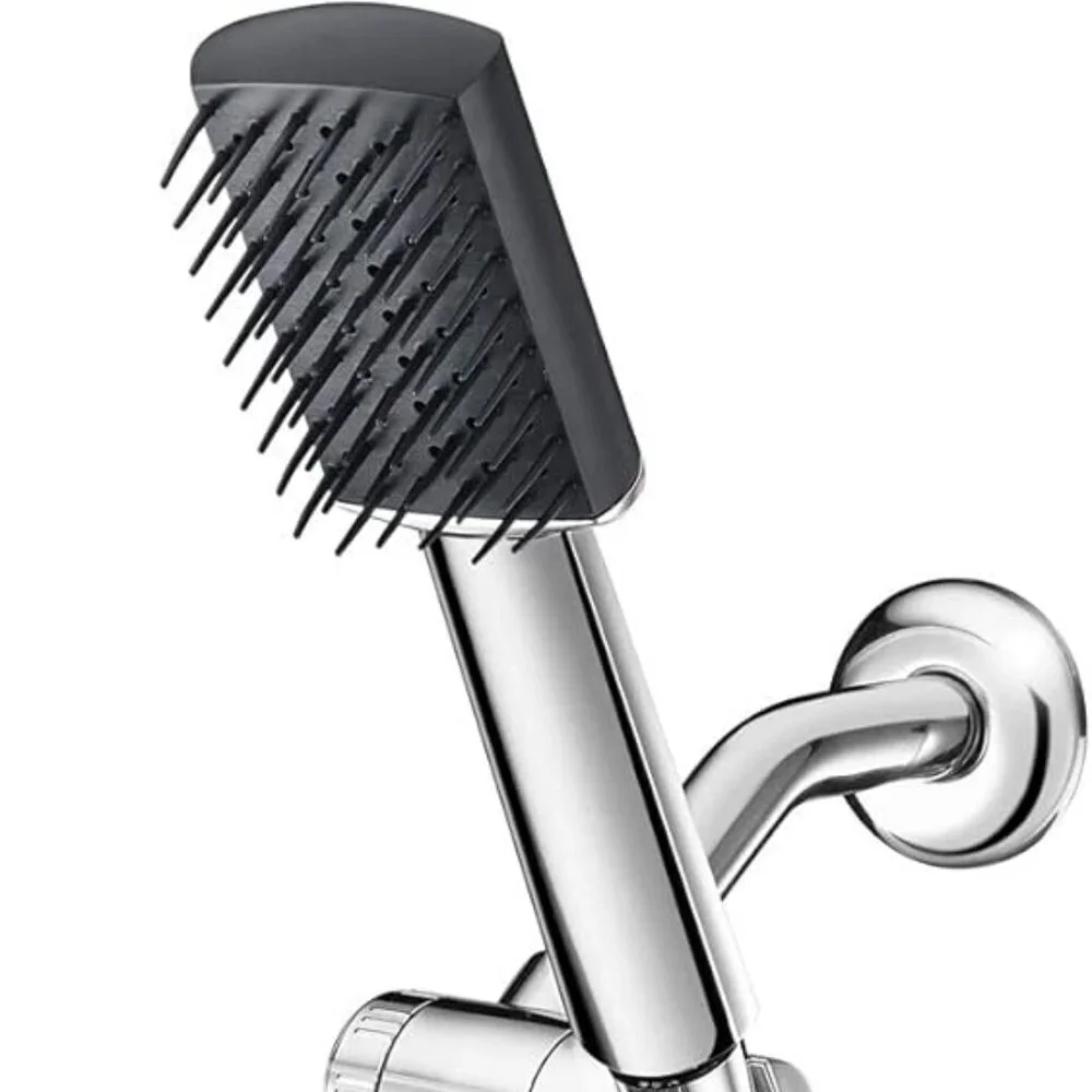 Hydro-Detangler and Showerhead Wall-Mount Showerhead with 5-Settings, Chrome